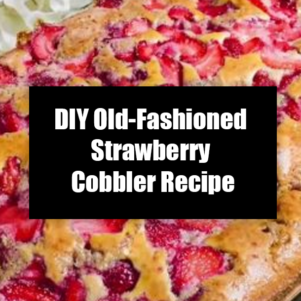 DIY Old-Fashioned Strawberry Cobbler Recipe