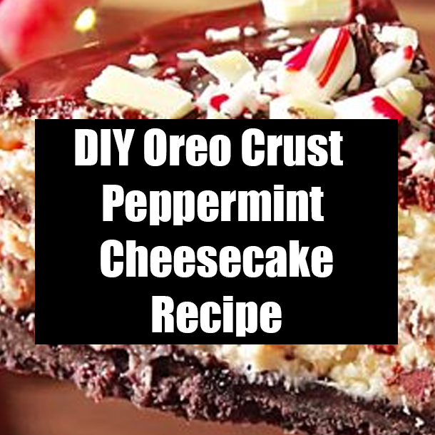 DIY Oreo Crust Peppermint Cheesecake Recipe
