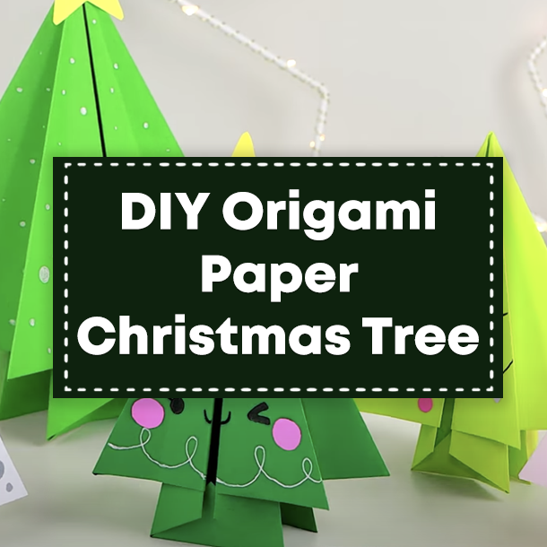 DIY Origami Paper Christmas Tree