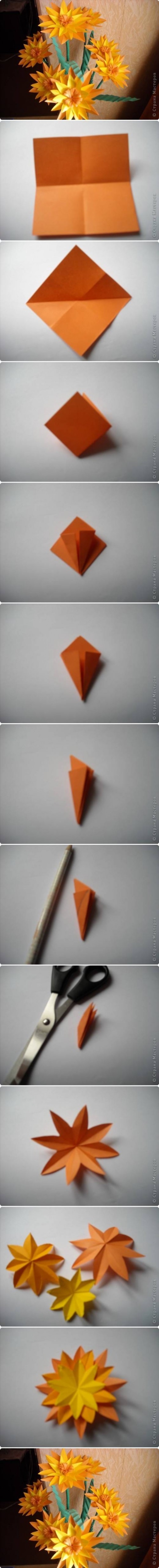DIY Paper Marigold Flower - picture 2
