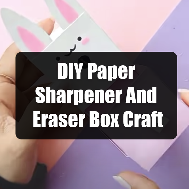 DIY Paper Sharpener And Eraser Box Craft