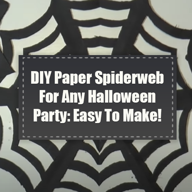 DIY Paper Spiderweb For Any Halloween Party: Easy To Make!