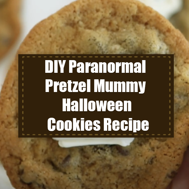 DIY Paranormal Pretzel Mummy Halloween Cookies Recipe