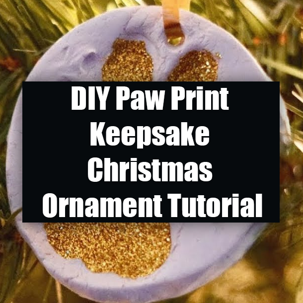 DIY Paw Print Keepsake Christmas Ornament Tutorial