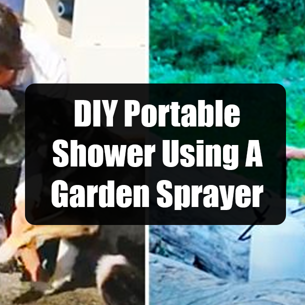 DIY Portable Shower Using A Garden Sprayer