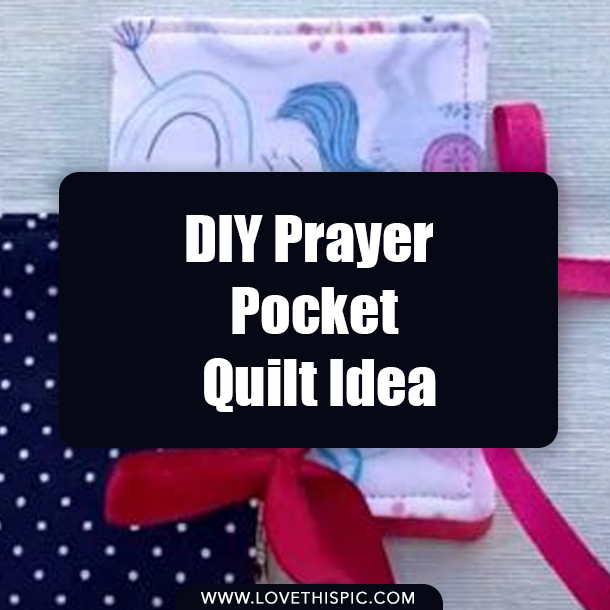 DIY Prayer Pocket Quilt Idea