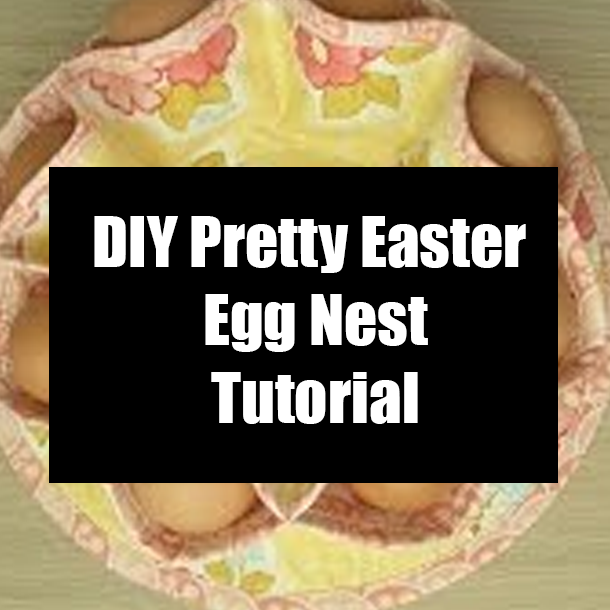 DIY Pretty Easter Egg Nest Tutorial