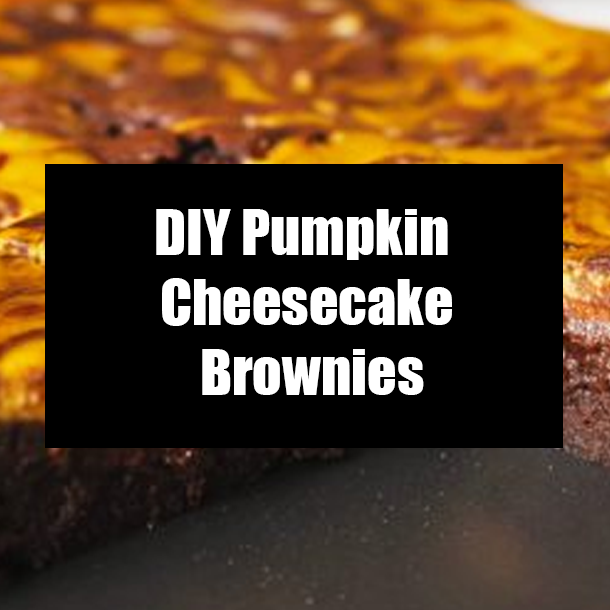 DIY Pumpkin Cheesecake Brownies