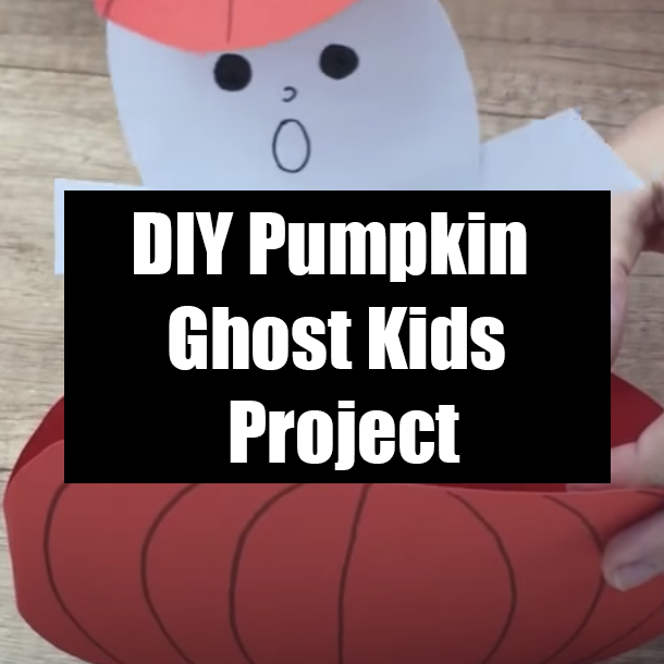 DIY Pumpkin Ghost Kids Project