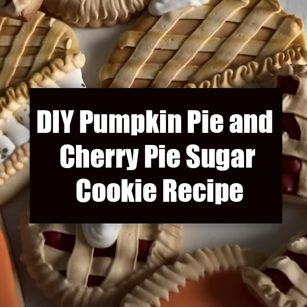 DIY Pumpkin Pie and Cherry Pie Sugar Cookie Recipe