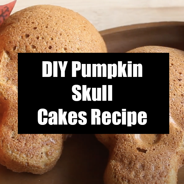DIY Pumpkin Skull Cakes Recipe