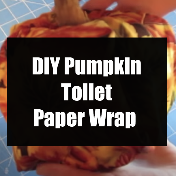 DIY Pumpkin Toilet Paper Wrap