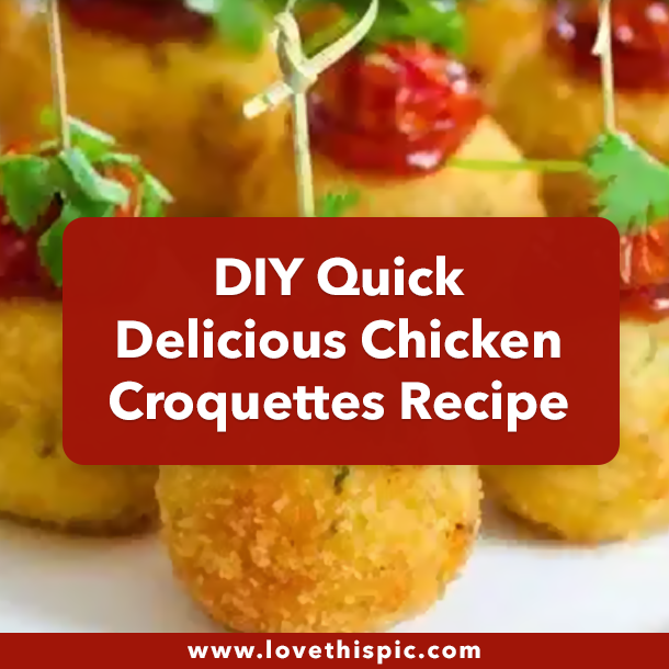 DIY Quick Delicious Chicken Croquettes Recipe