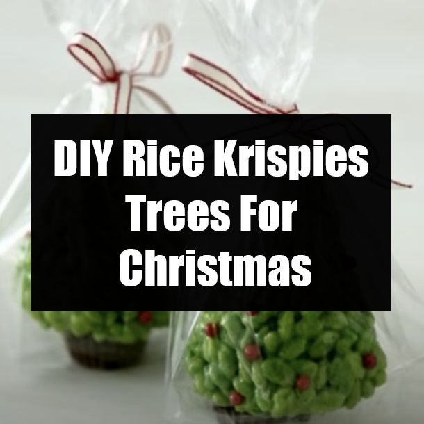 DIY Rice Krispies Trees For Christmas