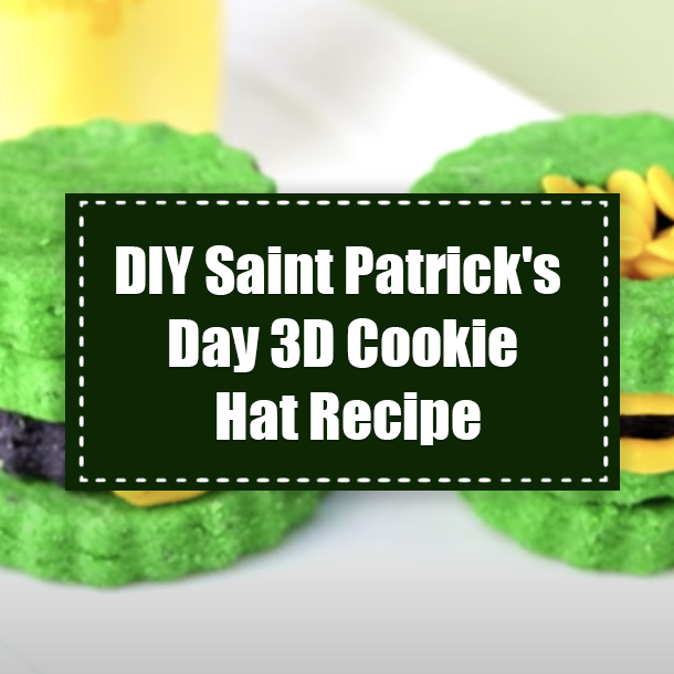 DIY Saint Patrick's Day 3D Cookie Hat Recipe
