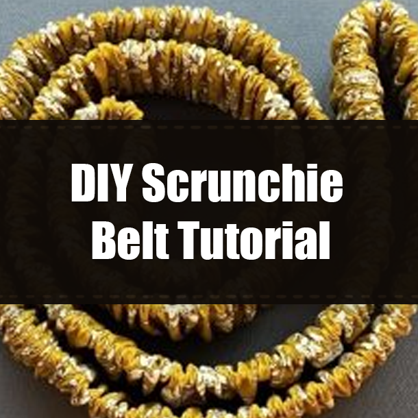 DIY Scrunchie Belt Tutorial