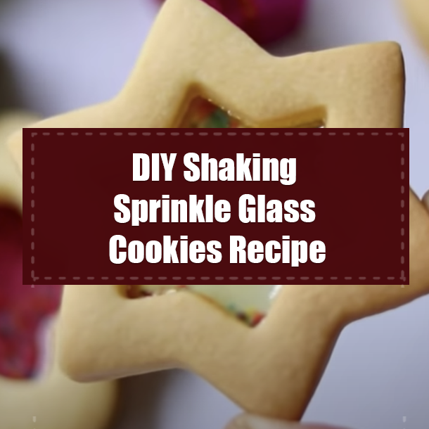 DIY Shaking Sprinkle Glass Cookies Recipe