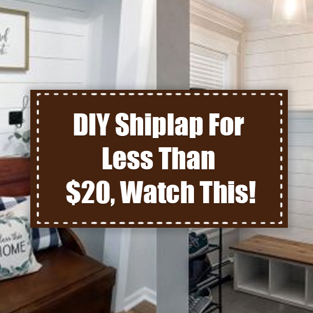 DIY Shiplap For Less Than $20, Watch This!