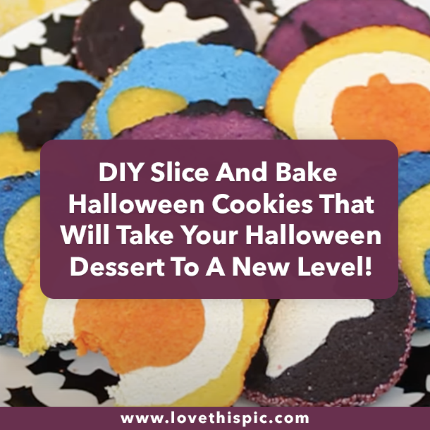 DIY Slice And Bake Halloween Cookies That Will Take Your Halloween Dessert To A New Level!