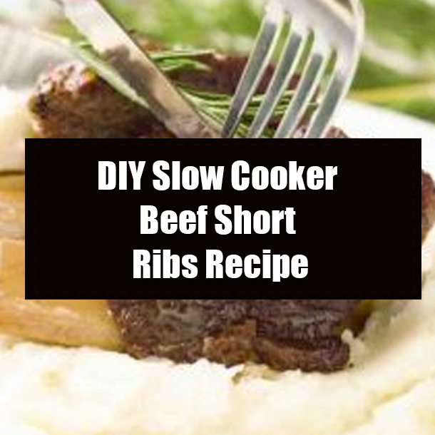 DIY Slow Cooker Beef Short Ribs Recipe