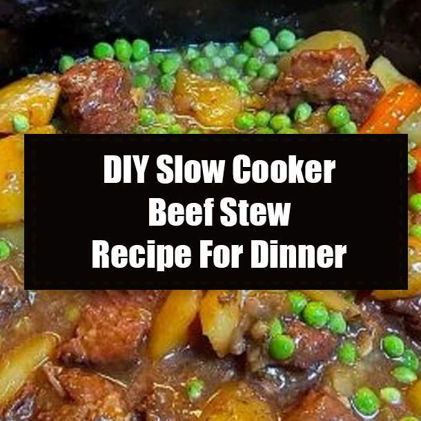 DIY Slow Cooker Beef Stew Recipe For Dinner