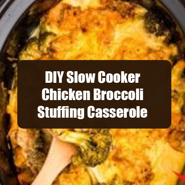 DIY Slow Cooker Chicken Broccoli Stuffing Casserole