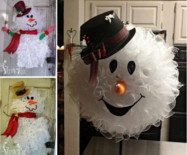 DIY Snowman Wreath Video Tutorial