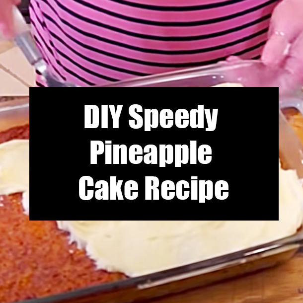 DIY Speedy Pineapple Cake Recipe