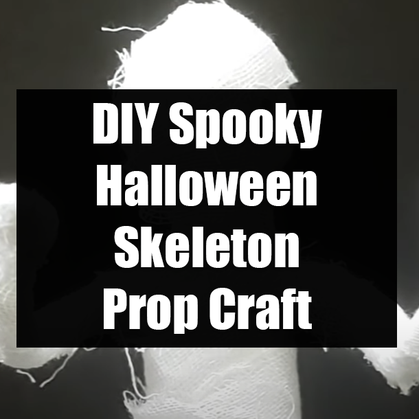 DIY Spooky Halloween Skeleton Prop Craft