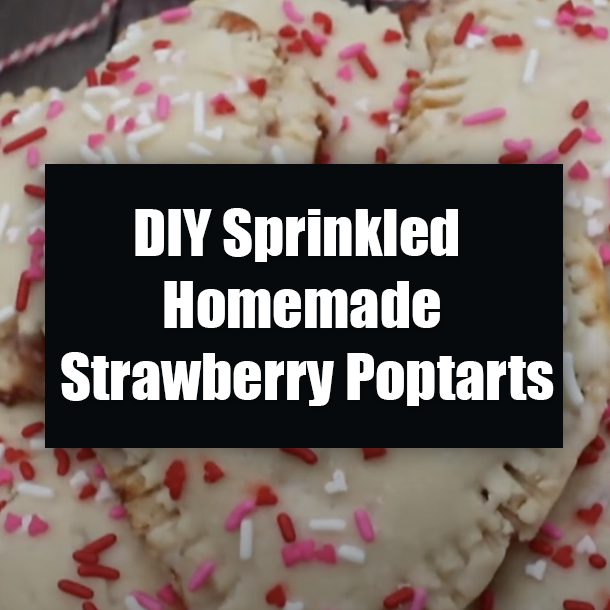 DIY Sprinkled Homemade Strawberry Poptarts
