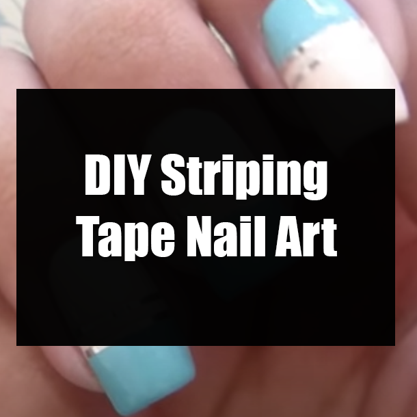 DIY Striping Tape Nail Art
