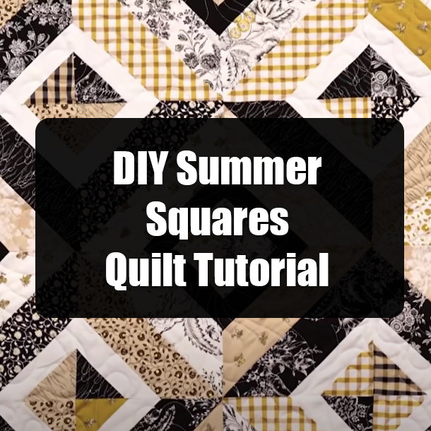 DIY Summer Squares Quilt Tutorial