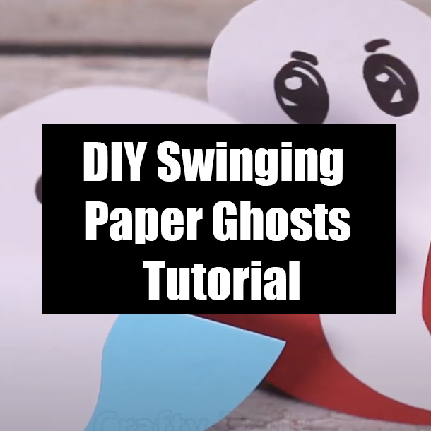 DIY Swinging Paper Ghosts Tutorial