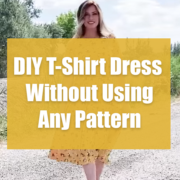 DIY T-Shirt Dress Without Using Any Pattern