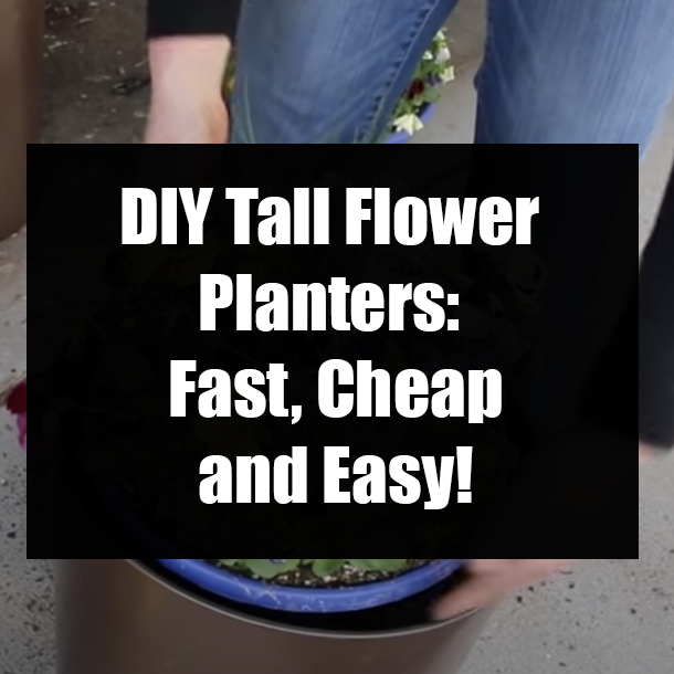 DIY Tall Flower Planters: Fast, Cheap and Easy!