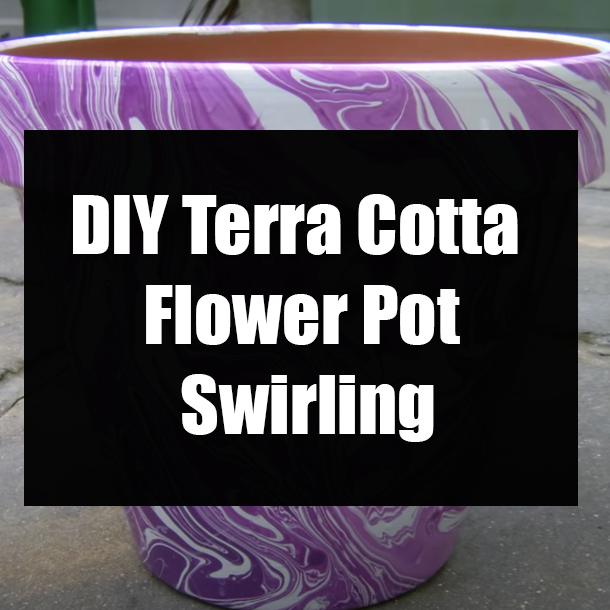 DIY Terra Cotta Flower Pot Swirling