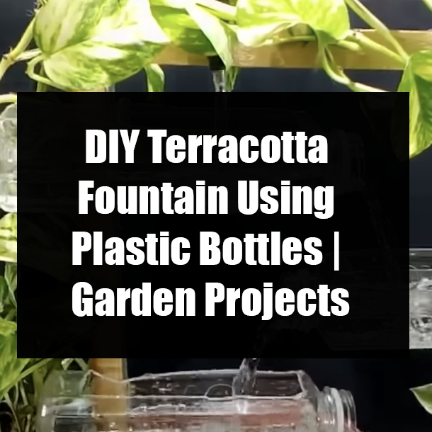 DIY Terracotta Fountain Using Plastic Bottles | Garden Projects