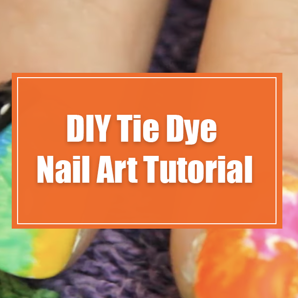 DIY Tie Dye Nail Art Tutorial