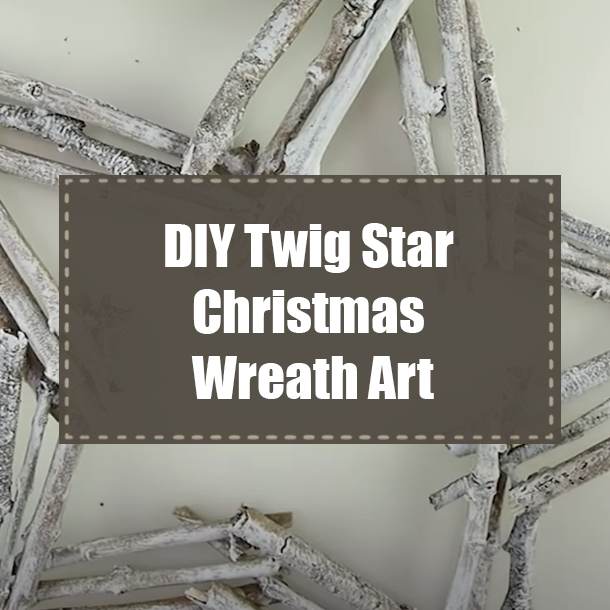 DIY Twig Star Christmas Wreath Art