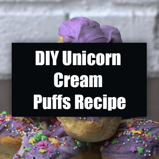DIY Unicorn Cream Puffs Recipe