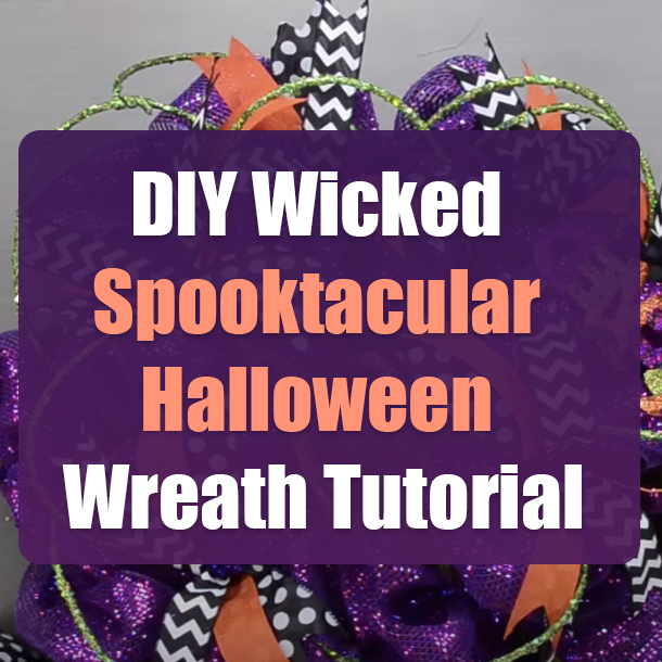 DIY Wicked Spooktacular Halloween Wreath Tutorial