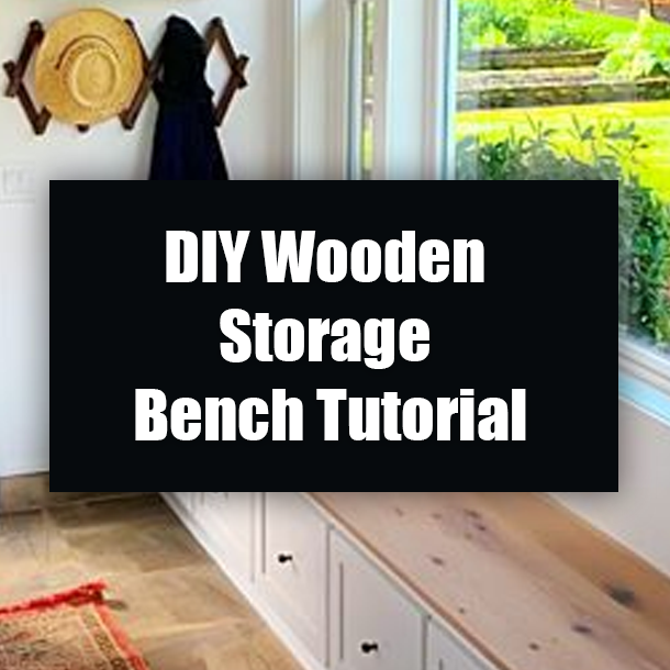 DIY Wooden Storage Bench Tutorial