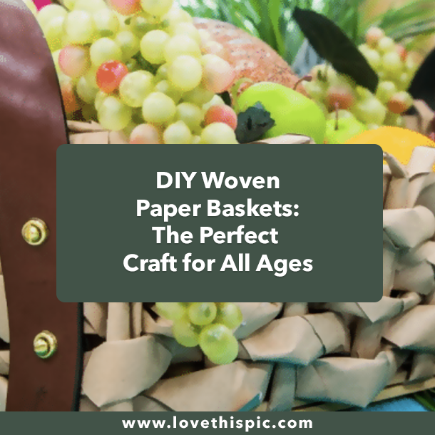 DIY Woven Paper Baskets: The Perfect Craft for All Ages