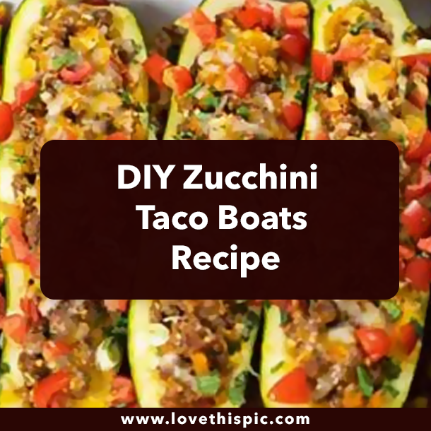 DIY Zucchini Taco Boats Recipe
