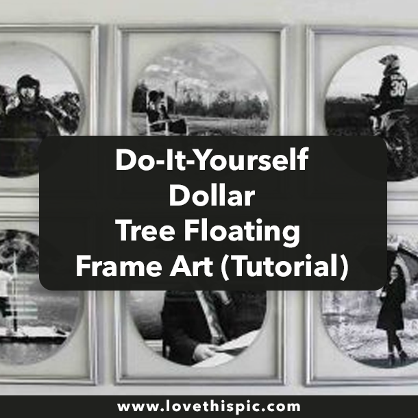 Do-It-Yourself Dollar Tree Floating Frame Art (Tutorial)