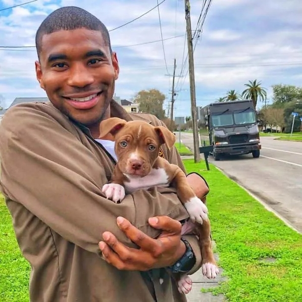 Dog-loving UPS driver takes the cutest pictures with every dog he meets on his route - picture 6