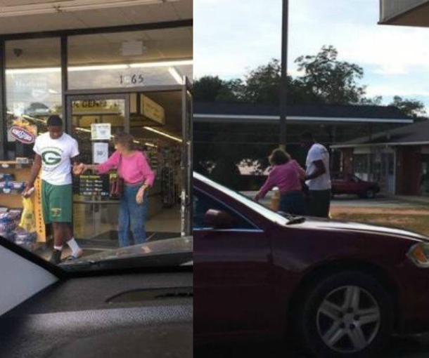 Dollar Store Shopper Shocked At What Teen  Did Behind Helpless Elderly Woman - picture 3