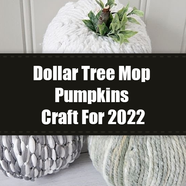 Dollar Tree Mop Pumpkins Craft For 2022