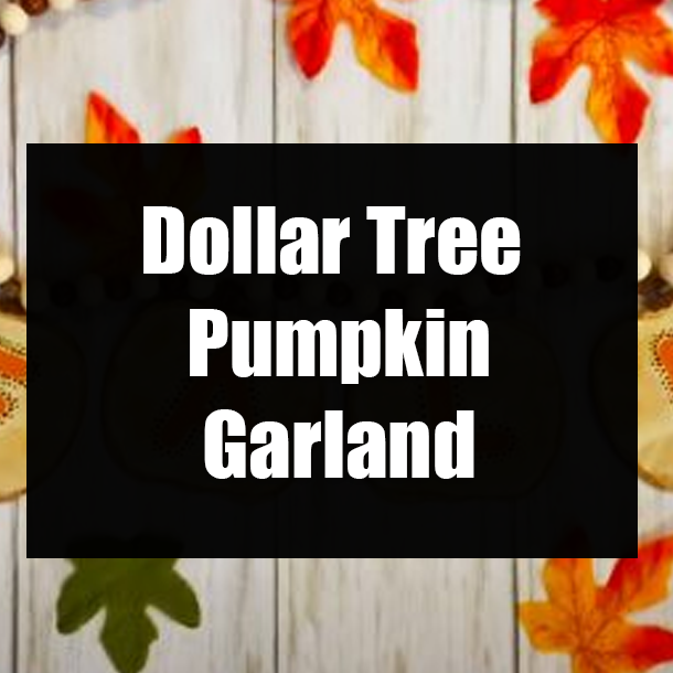 Dollar Tree Pumpkin Garland