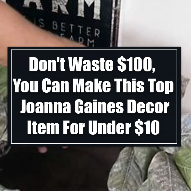 Don't Waste $100, You Can Make This Top Joanna Gaines Decor Item For Under $10